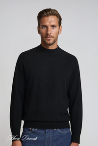 Herren Rollkragenpullover aus Kaschmir für kalte Tage-Luzern Mode