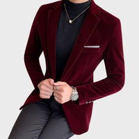 Herren Samt Blazer für elegante Anlässe und Events-Luzern Mode