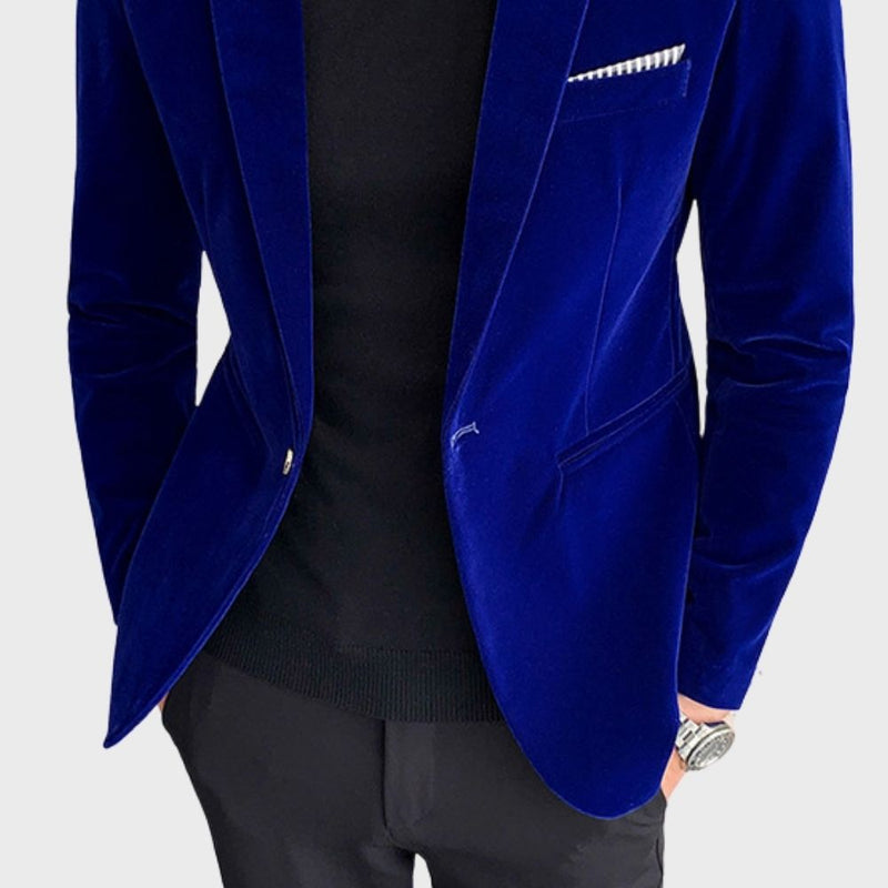 Herren Samt Blazer für elegante Anlässe und Events-Luzern Mode