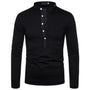 Herren Pullover Langarm Rundhals Basic Sweatshirt Casual-Schwarz-S-Luzern Mode