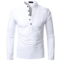 Herren Pullover Langarm Rundhals Basic Sweatshirt Casual-Weiß-S-Luzern Mode