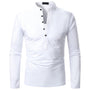 Herren Pullover Langarm Rundhals Basic Sweatshirt Casual-Weiß-S-Luzern Mode