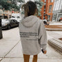 Oversize Hoodie mit Rückenaufdruck - Unisex Streetwear Mode-Grau-S-Luzern Mode