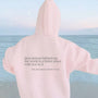 Oversize Hoodie mit Rückenaufdruck - Unisex Streetwear Mode-Rosa-S-Luzern Mode