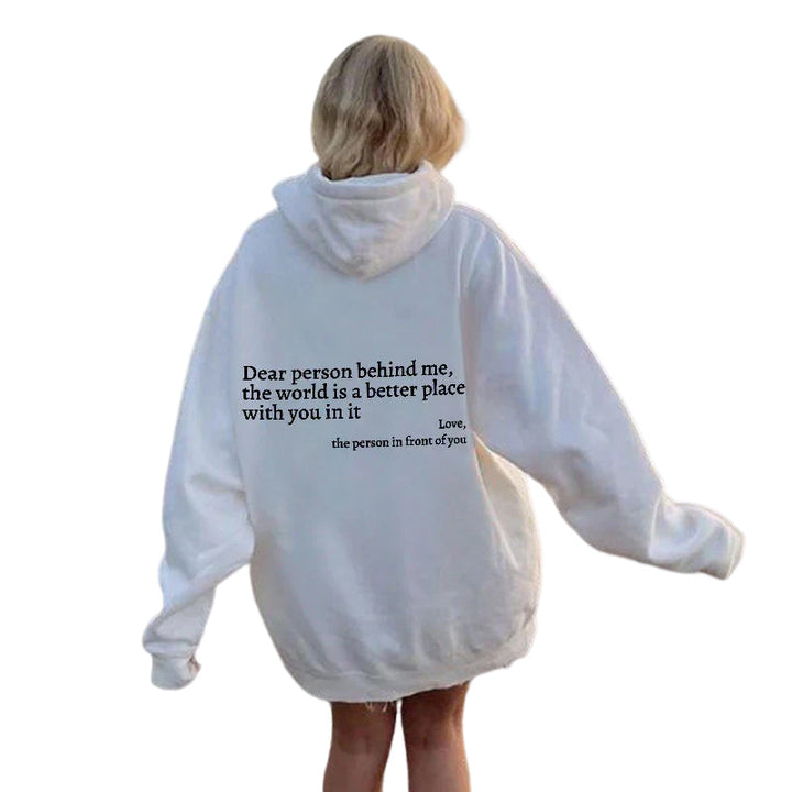Oversize Hoodie mit Rückenaufdruck - Unisex Streetwear Mode-Luzern Mode