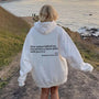 Oversize Hoodie mit Rückenaufdruck - Unisex Streetwear Mode-Weiß-S-Luzern Mode