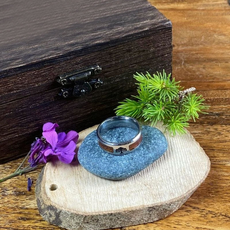 Ring für Damen | Edelstahl | Lebensbaum | Stilvoll | Perfektes Geschenk-Luzern Mode