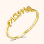 Damenring | Mama Silber Langlebig Geschenk Stilvoll Vielseitig Einzigartig-Gold-5-Luzern Mode