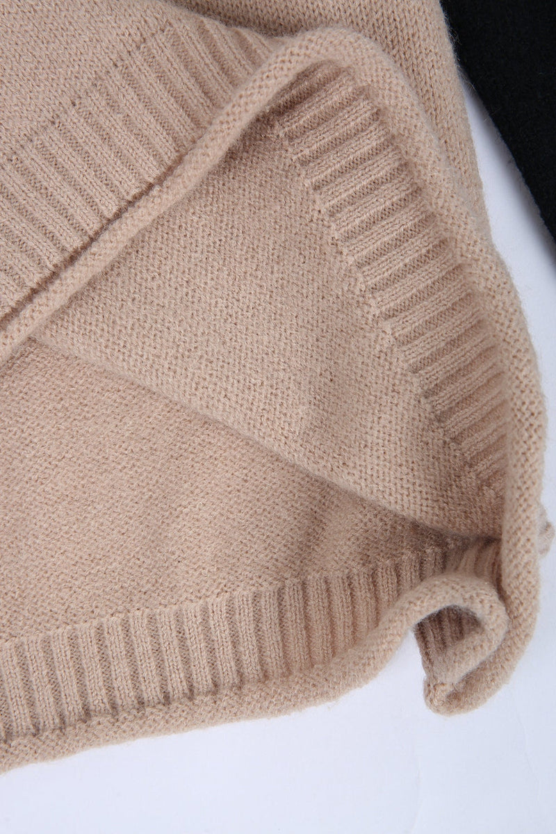 Herren Strickjacke mit Kontrastärmeln aus Wolle-Luzern Mode