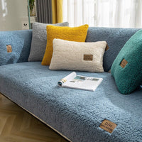 Sofabezug | Universal Waschbar Antirutsch Stilvoll Langlebig Luxuriös Weich-Blau-70x70cm-Luzern Mode