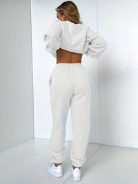 Damen Jogginganzug Set: Bequemes Hoodie und Jogger Outfit-Luzern Mode