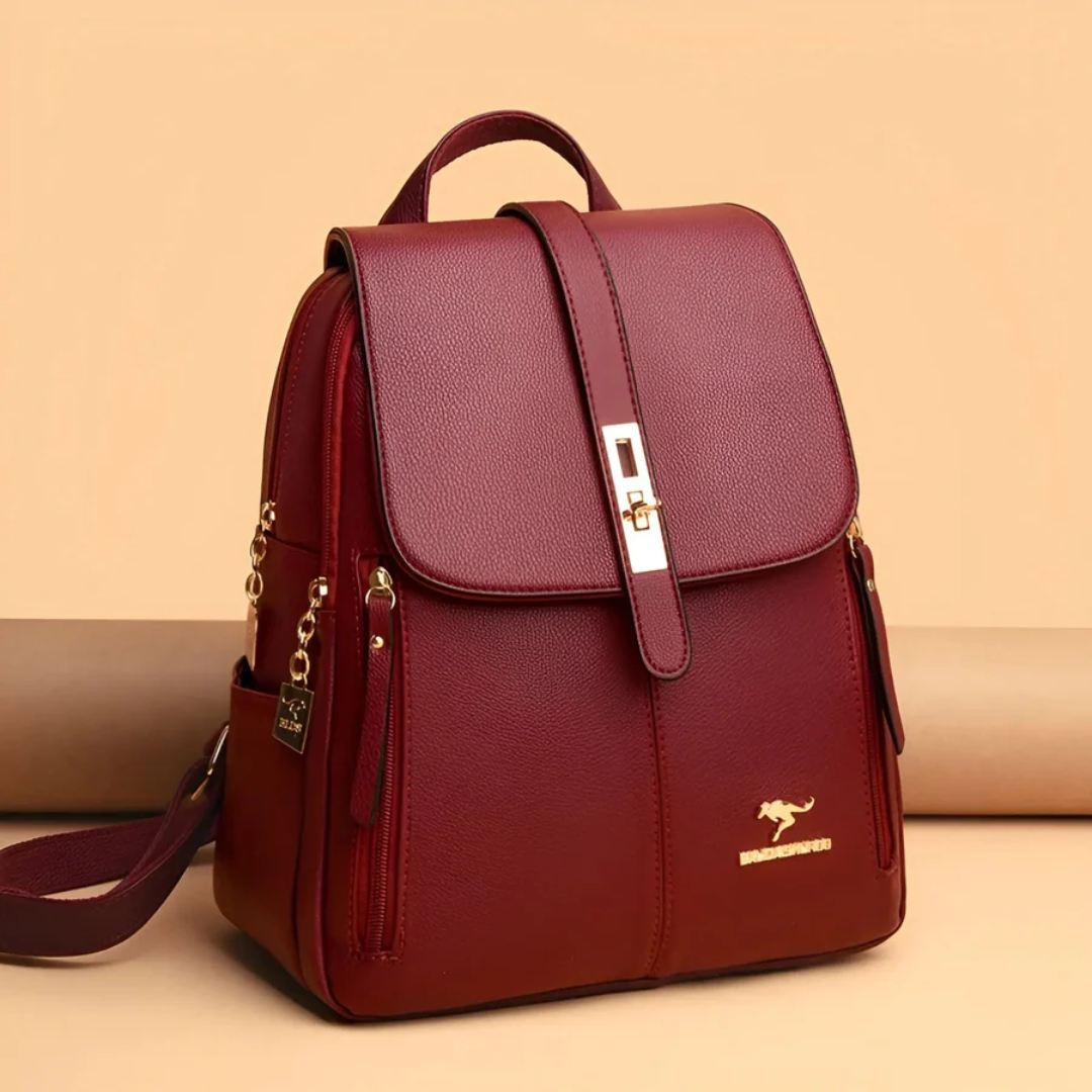 Damen Rucksack Leder - Eleganter City Backpack Alltag-Luzern Mode