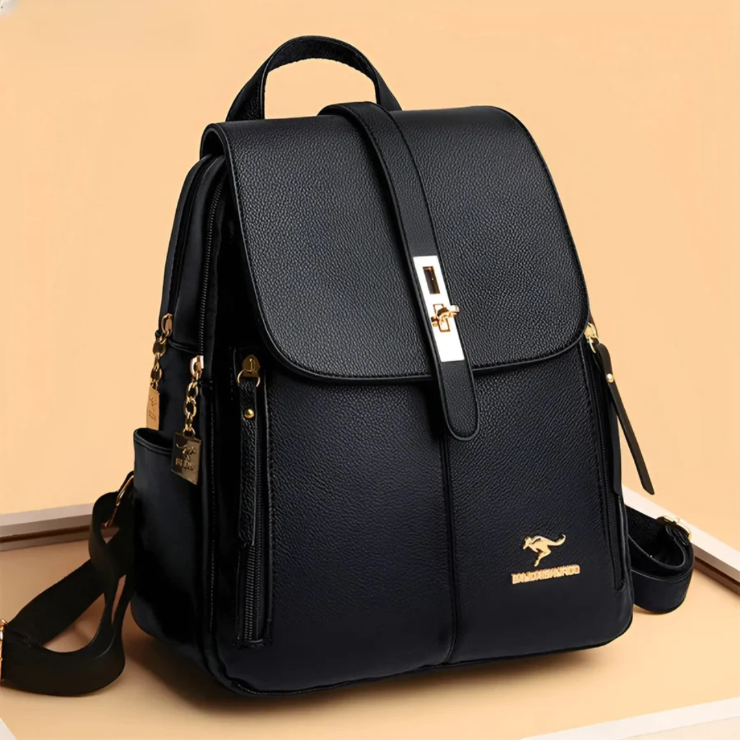 Damen Rucksack Leder - Eleganter City Backpack Alltag-Luzern Mode