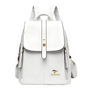 Damen Rucksack Leder - Eleganter City Backpack Alltag-Weiß-Luzern Mode
