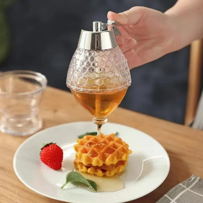 Honigspender | Tropffrei – Praktisch – Stilvoll – Transparent – Langlebig-Luzern Mode