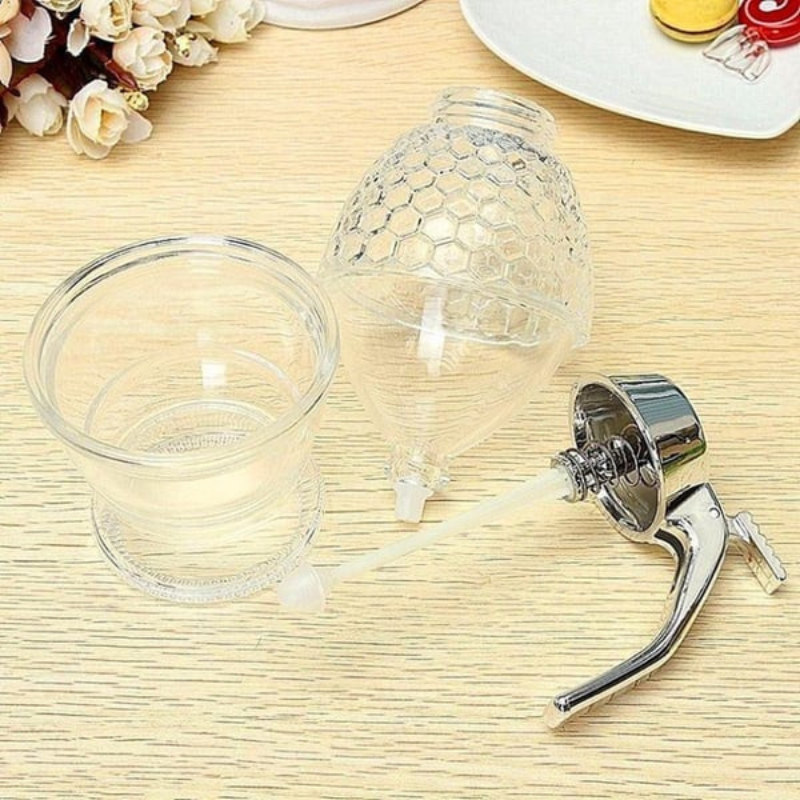 Honigspender | Tropffrei – Praktisch – Stilvoll – Transparent – Langlebig-Luzern Mode