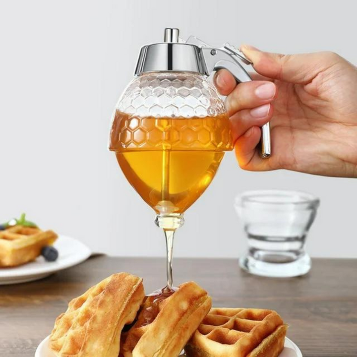 Honigspender | Tropffrei – Praktisch – Stilvoll – Transparent – Langlebig-Luzern Mode
