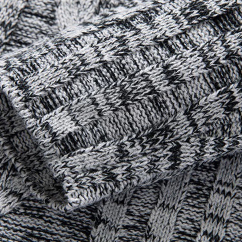 Herren Strickpullover mit Kapuze - Modischer Hoodie Style-Luzern Mode