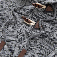 Herren Strickpullover mit Kapuze - Modischer Hoodie Style-Luzern Mode