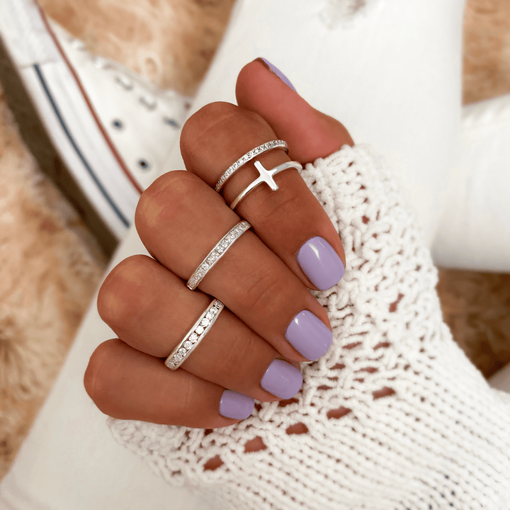 Damen Zirkonia-Ring | Silber Langlebig Stilvoll Vielseitig Elegant-Luzern Mode