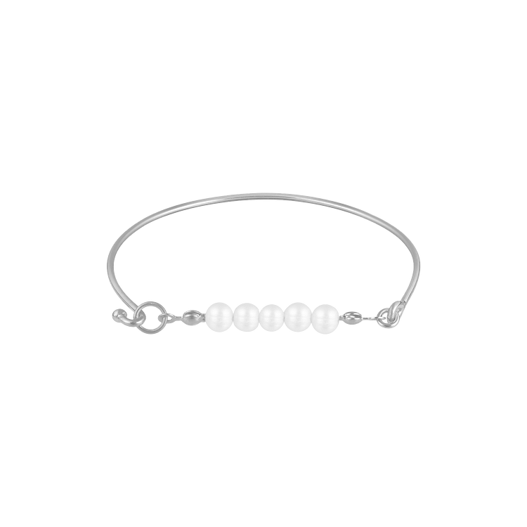 Perlenarmband | Damen Dezent Stilvoll Vielseitig Einzigartig Langlebig-Silber-Luzern Mode