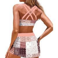 Bikini-Set | Mit Rock | Leicht | Mehrfarbig | Verstellbar | Zweiteilig-Luzern Mode