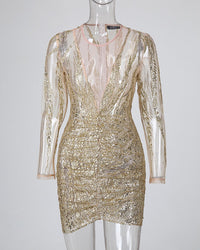 Glamouröses Paillettenkleid für Partys und Events Damen-Luzern Mode