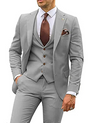 Herren Anzug Set Slim Fit Business Hochzeit Anzugmode-Grau-XS-Luzern Mode