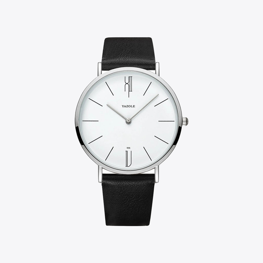 Herren Armbanduhr | Formell | Stilvoll | Luxuriös | Leder | Langlebig | Vielseitig | Rund-Luzern Mode