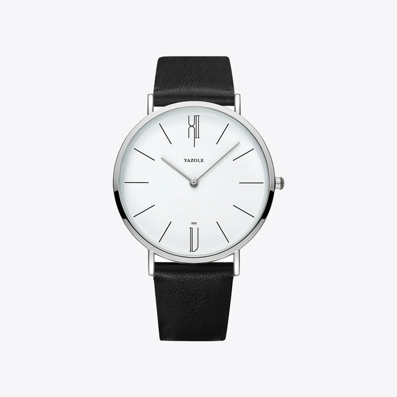 Herren Armbanduhr | Formell | Stilvoll | Luxuriös | Leder | Langlebig | Vielseitig | Rund-Luzern Mode
