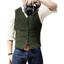 Herren Weste Anzugmode - Elegante Freizeitweste Online-Grün-S-Luzern Mode