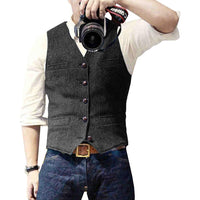Herren Weste Anzugmode - Elegante Freizeitweste Online-Schwarz-S-Luzern Mode