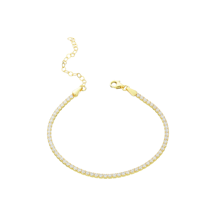 Damen Tennisarmband | Vergoldet Stilvoll Einzigartig Vielseitig Langlebig-Luzern Mode