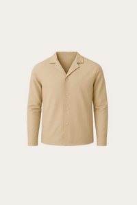Leinenhemd Herren | Olivegrün | Figurbetont | Sommerhemd | Stilvoll & luftig-XS-Luzern Mode