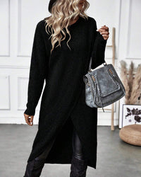 Damen Strickkleid Langarm Wintermode Bequemes Design-Luzern Mode