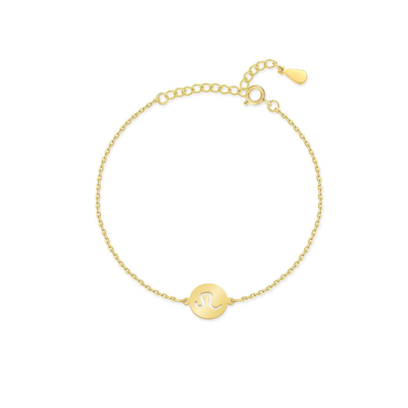 Sternzeichen-Armband | Sterlingsilber Gold Anhänger Verstellbar Stilvoll-Gold-Löwe-Luzern Mode