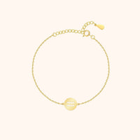 Sternzeichen-Armband | Sterlingsilber Gold Anhänger Verstellbar Stilvoll-Gold-Wassermann-Luzern Mode