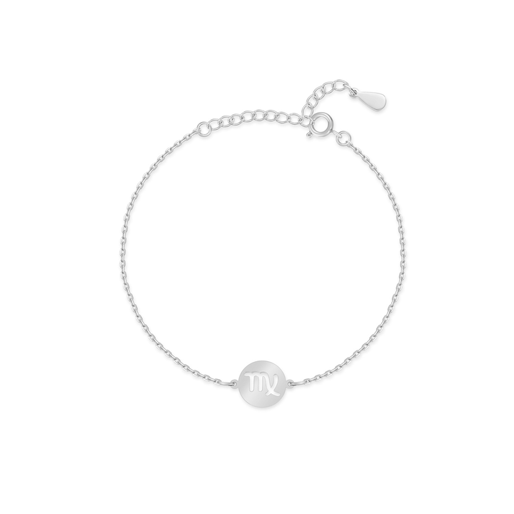 Sternzeichen-Armband | Sterlingsilber Gold Anhänger Verstellbar Stilvoll-Silber-Jungfrau-Luzern Mode
