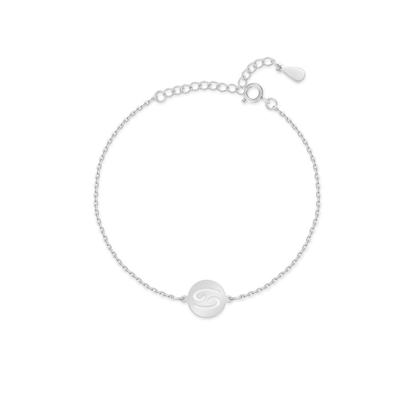 Sternzeichen-Armband | Sterlingsilber Gold Anhänger Verstellbar Stilvoll-Silber-Krebs-Luzern Mode