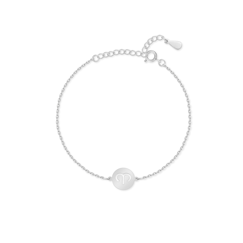 Sternzeichen-Armband | Sterlingsilber Gold Anhänger Verstellbar Stilvoll-Silber-Widder-Luzern Mode
