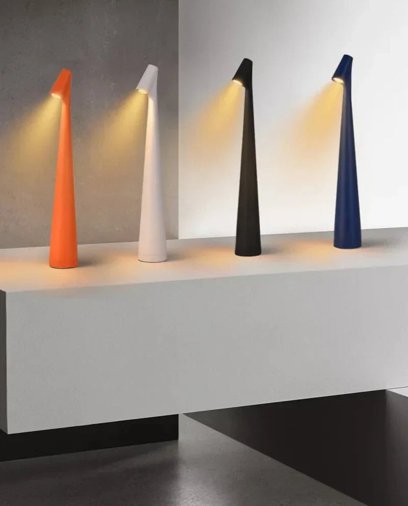 Tischlampe | Stimmungsvolle Stilvolle Kabellose Wiederaufladbare USB Nachhaltige Lampe-Luzern Mode