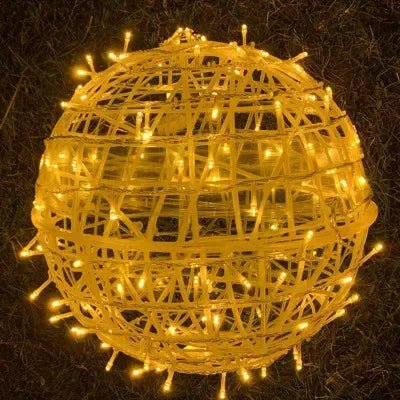 Garten Lichtkugel | LED | Nachhaltig | Stimmungsvoll | Wasserdicht | Verbindbar-Gelb-Luzern Mode