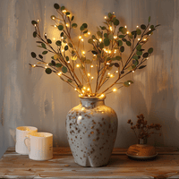 LED Zweig | Stimmungsvolles Funkeln Langlebig Vielseitig Warm Kabellos-Olivenzweig-Luzern Mode
