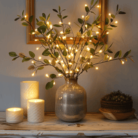 LED Zweig | Stimmungsvolles Funkeln Langlebig Vielseitig Warm Kabellos-Luzern Mode