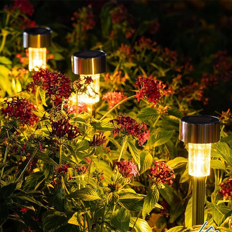 Solar-Gartenbeleuchtung | Stimmungsvolles Nachhaltig Wiederaufladbar Kabellos Trendy-Luzern Mode