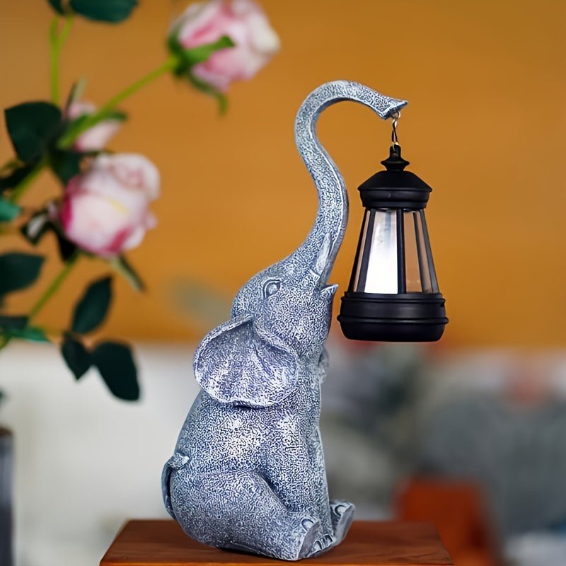 Gartenlampe | Solarenergie Elefant Stimmungsvolles Design Vielseitig Nachhaltig-Luzern Mode