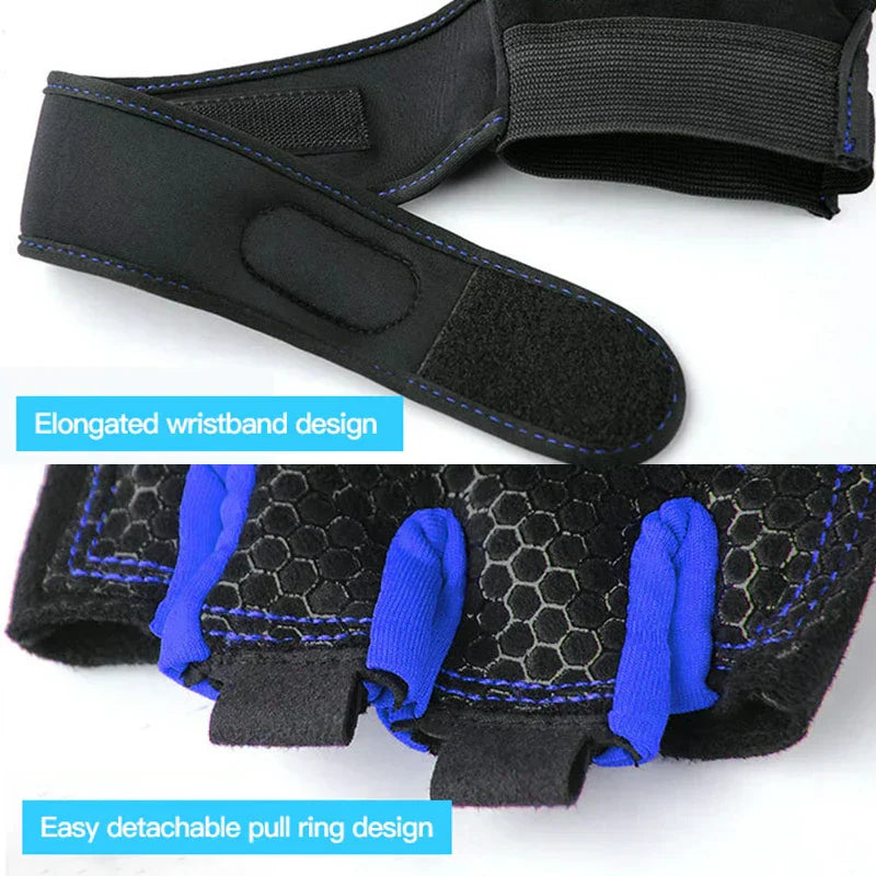 Fahrradhandschuhe Halbfinger für Herren und Damen Sport-Luzern Mode