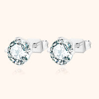 Ohrringe | Kompakt Funkelnd Zirkonia Stilvoll Silber Langlebig-Silber-6 mm-Luzern Mode