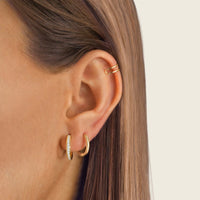 Ohrringe | Funkelnd Zirkonia Sterlingsilber Gold Stilvoll Einzigartig Rund-Luzern Mode