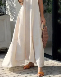 Sommerkleid Damen | Luftiges Strandoutfit | Bequem | V-Ausschnitt | Atmungsaktiv-S-Luzern Mode